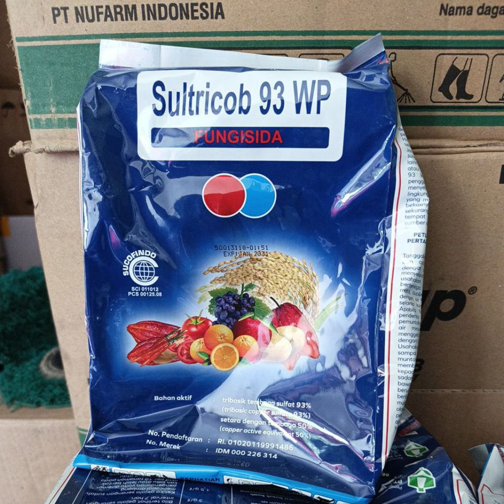 Fungisida Sultricob 93 WP bahan aktif tembaga