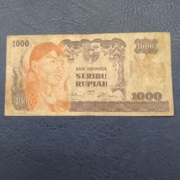 UANG KUNO 1000 RUPIAH SUDIRMAN TAHUN 1968