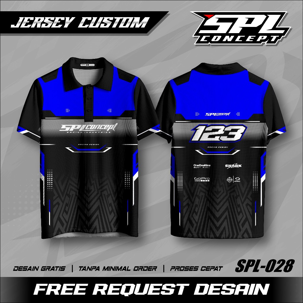 JERSEY RACING Jersey Racing Custom Full Printing Jersey Balap Racing Kaos Jersey Custom Team Racing