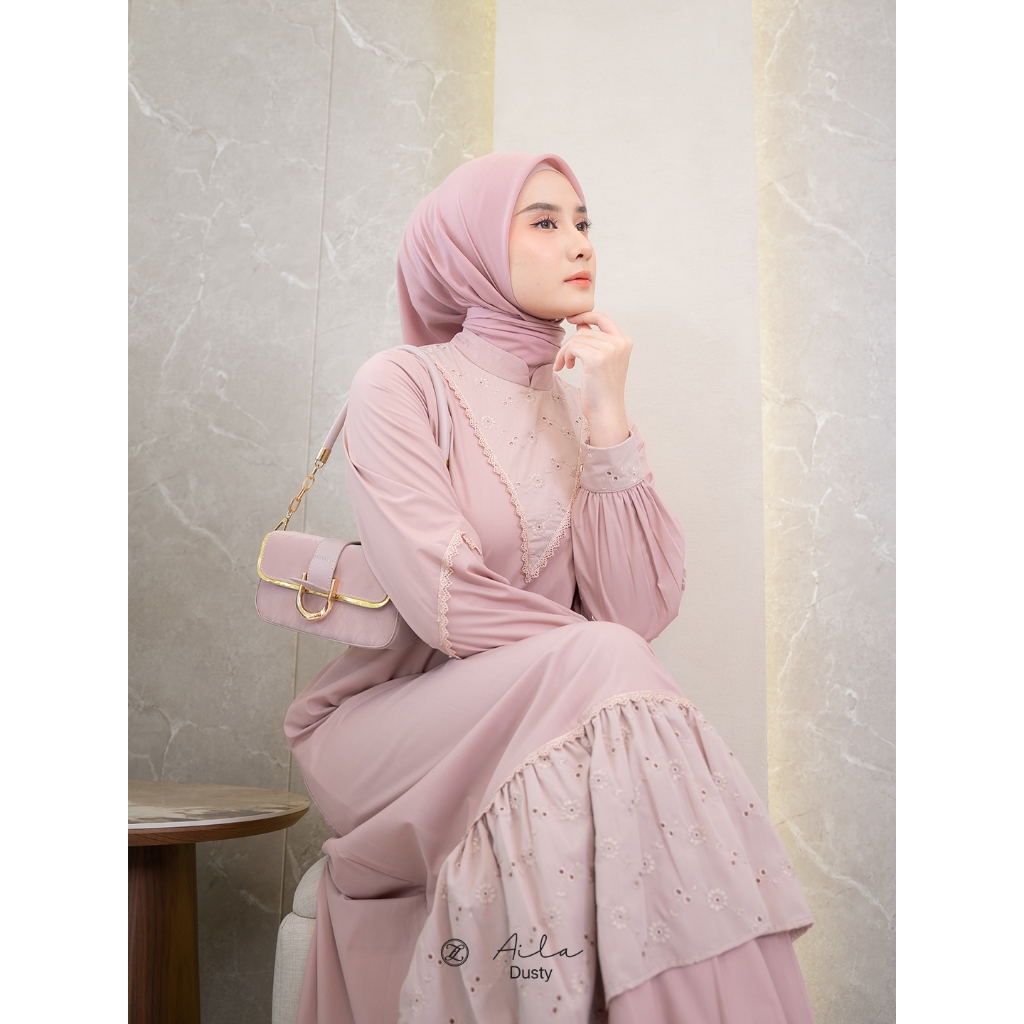 ZALIFA - AILA DRESS - GAMIS WANITA - FASHION MUSLIM WANITA