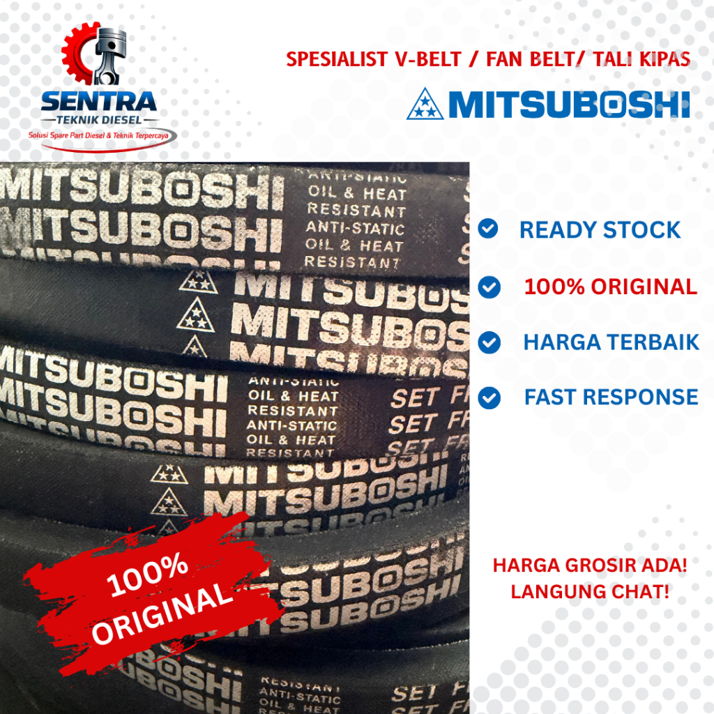 Mitsuboshi B27 Fan Belt/ Vanbelt/ V-belt/ Tali Kipas Original