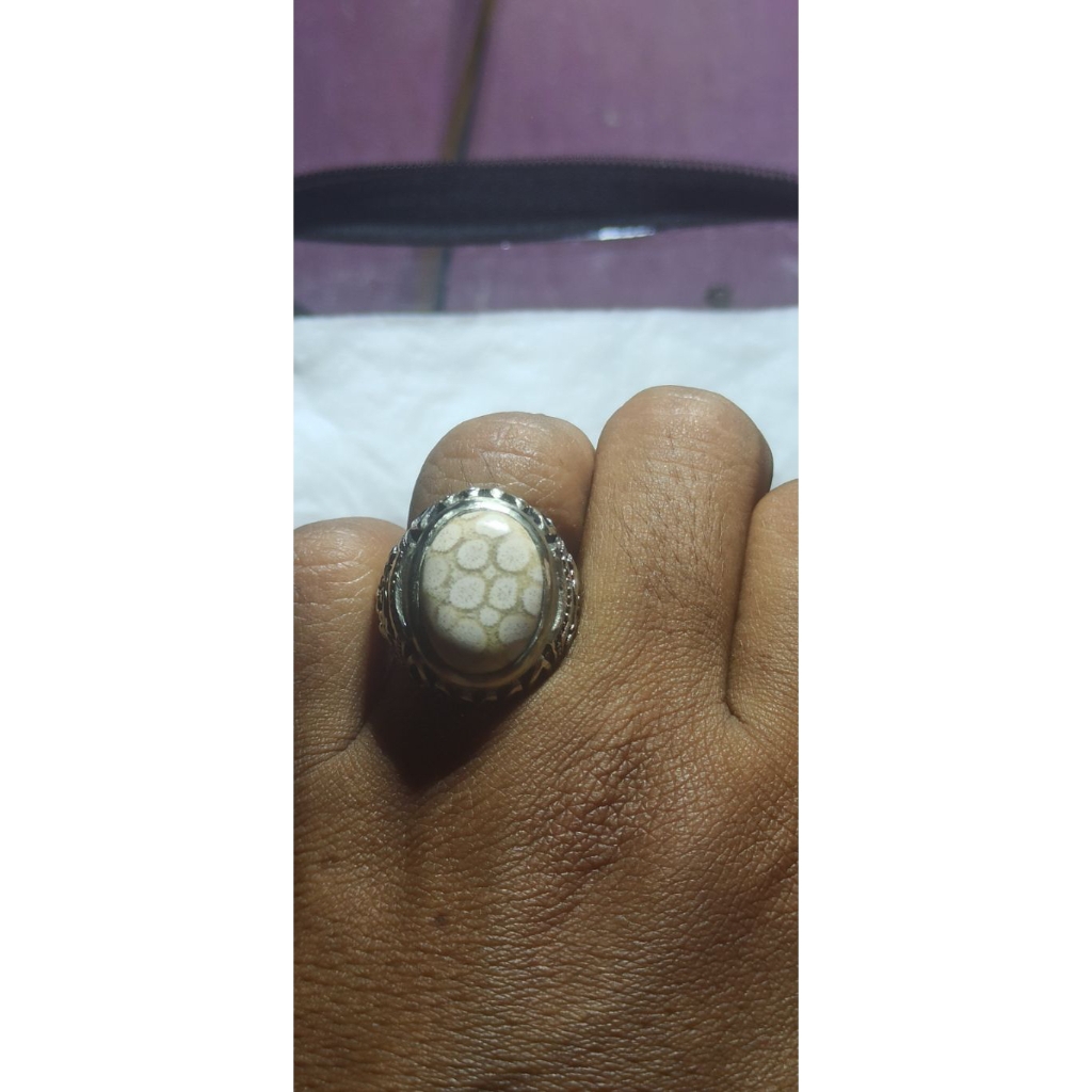 AKIK NATURAL TERATAI PUTIH