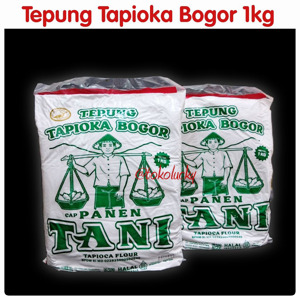 Tepung Tapioka Bogor 1kg/Tepung Tapioka Cap Panen Tani 1kg