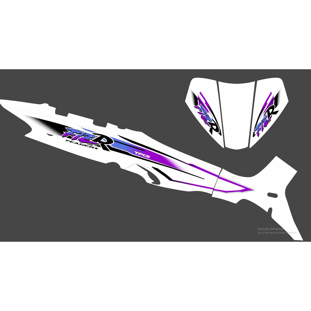 STRIPING FIZR 1998 1997 PUTIH CUSTOM