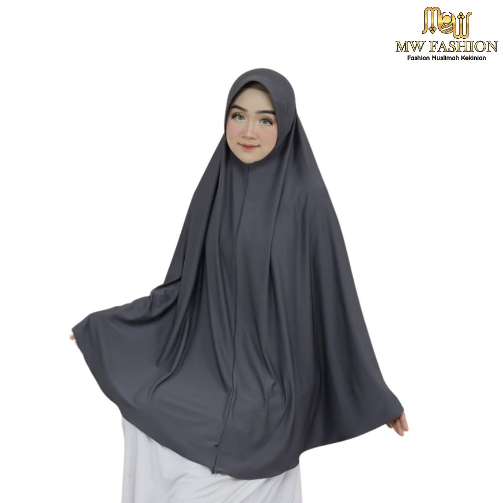 FASHIONMUSLIMAH Hijab Cadar Super Jumbo / Khimar Jersey Niqob / Jilbab Cadar Tali Bahan Hersey Premi