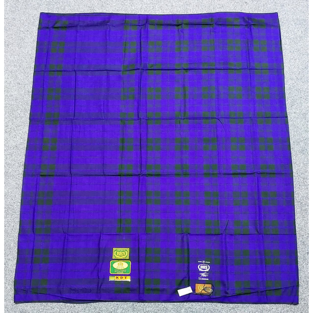 Sarung BHS KDT Gold (Kombinasi Dua Teropong) Kotak Sedang Full Sutera Spunsilk 140 Original Tanpa St