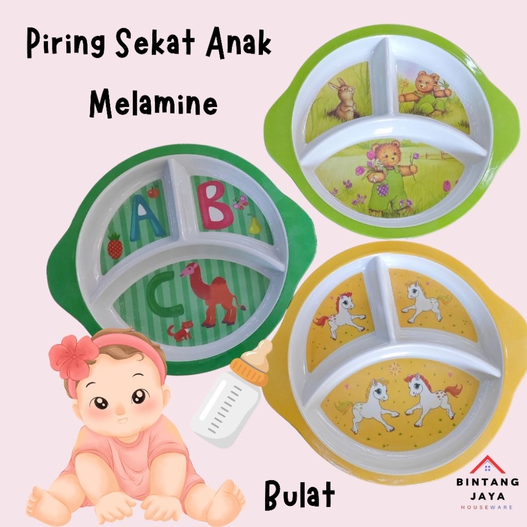 PIRING MAKAN ANAK MELAMINE