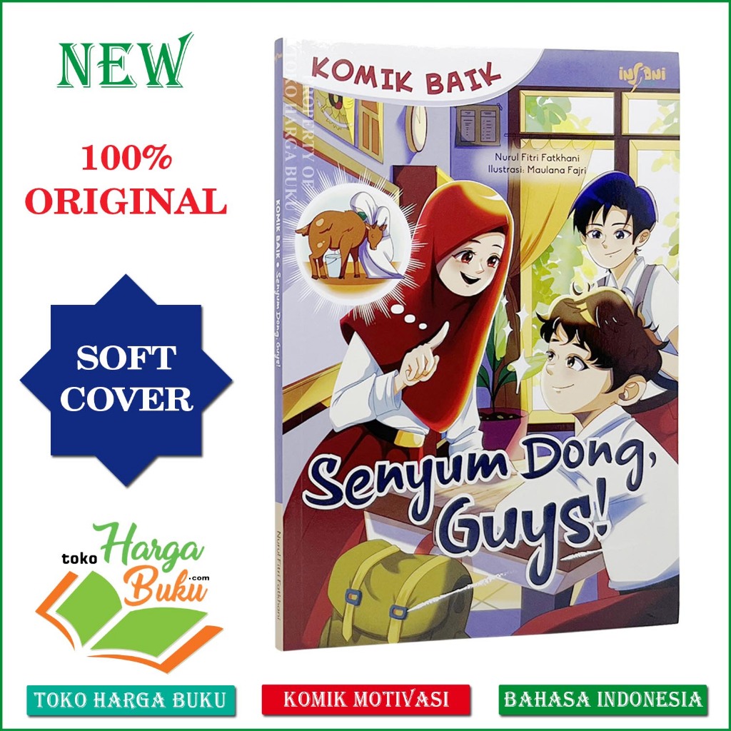 Foto Komik Baik Senyum Dong Guys ORIGINAL Buku Anak Islami GIP Adab Akhlak Sehari-hari Gema Insani Press