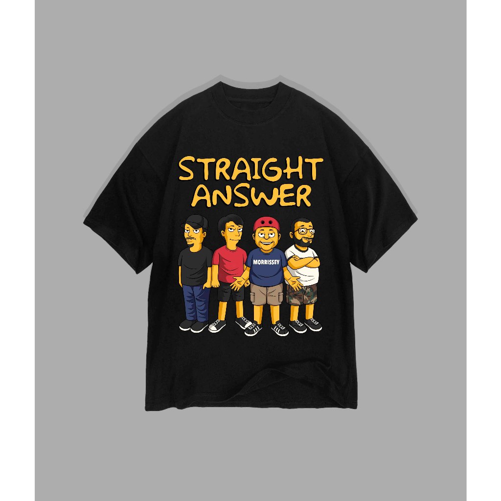 Kaos Straight Answer - The Simpsons Tshirt