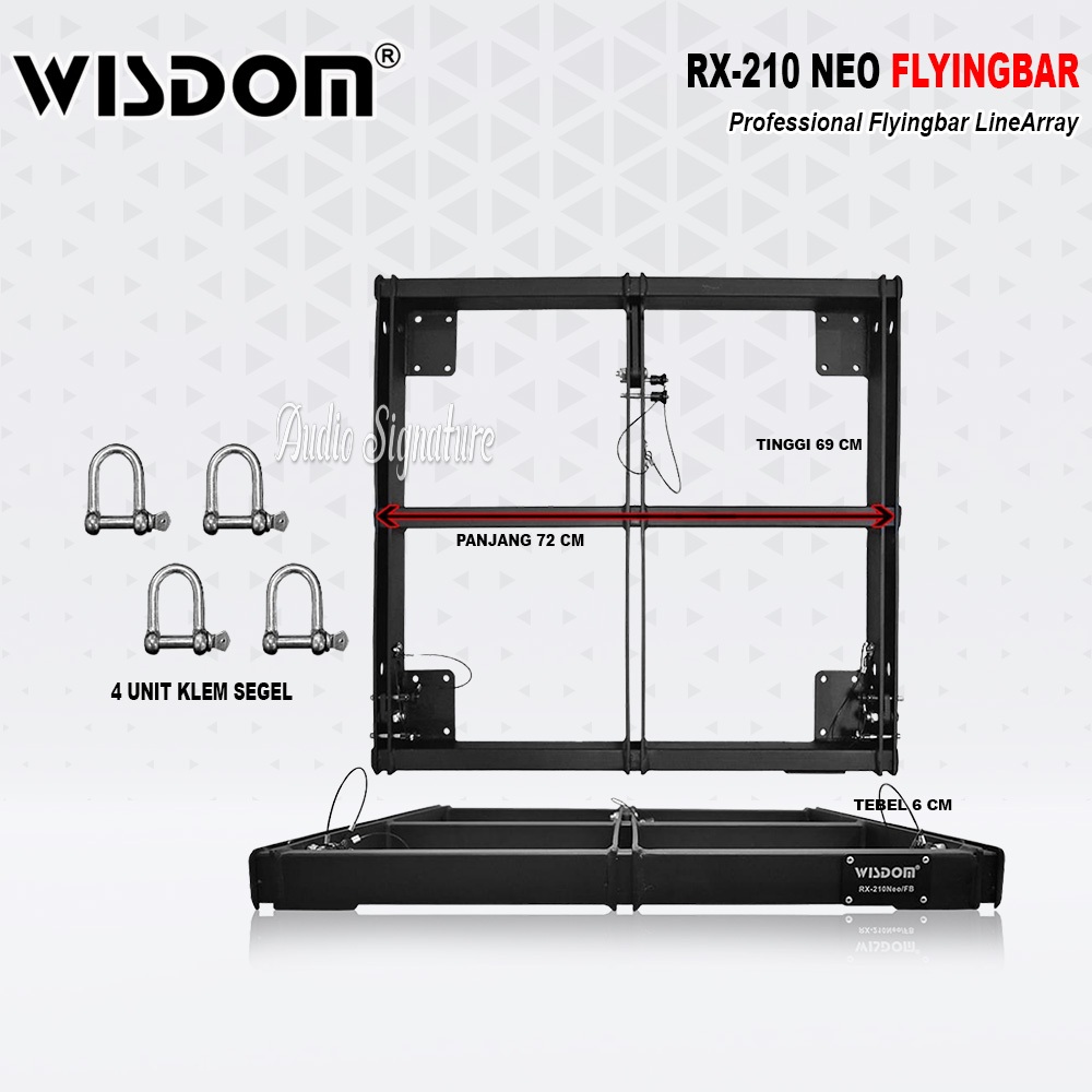Flying Bar Line Array WISDOM RX 210 NEO | RX210 NEO Brecket Gantung Linearray Original