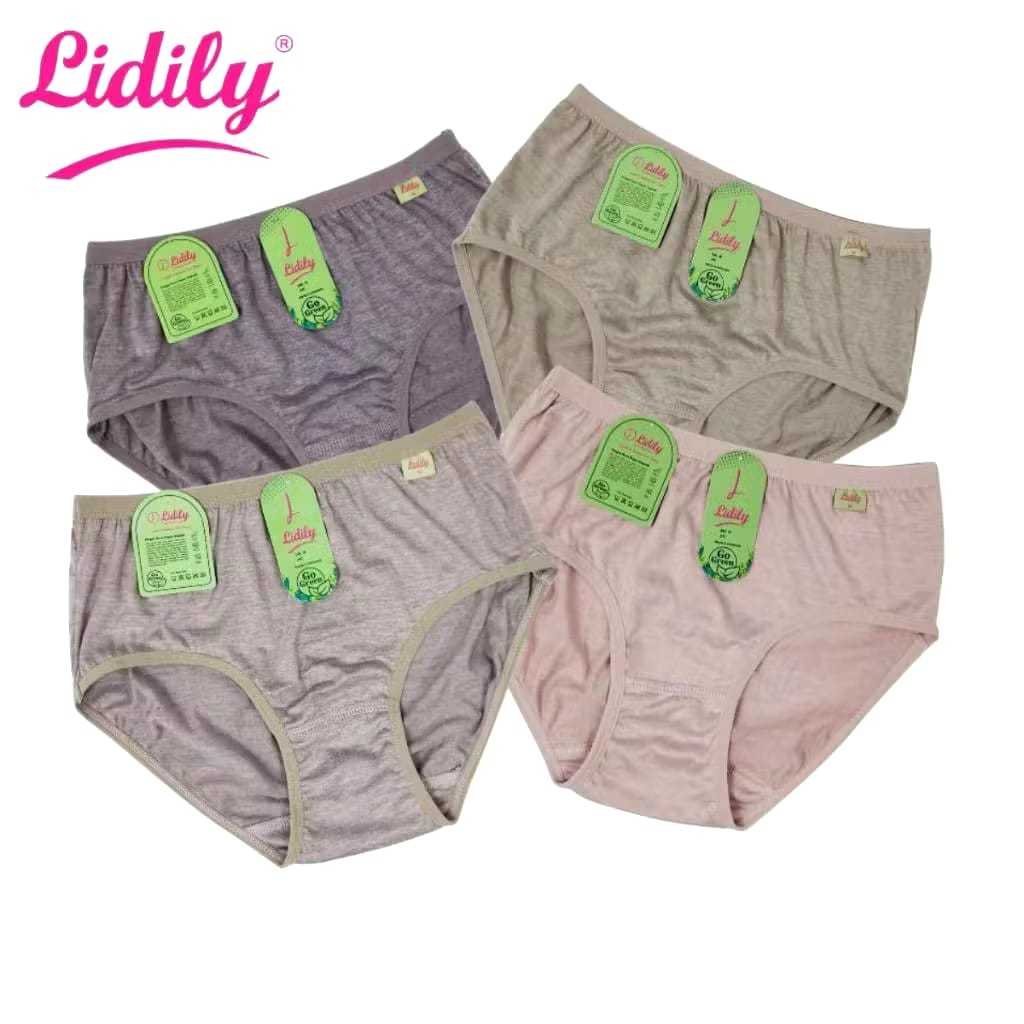 Lydyly - Celana Dalam Lidily L591 3pcs Go Green Rayon Anti Bakteri Nyaman Dipakai Sehari-hari
