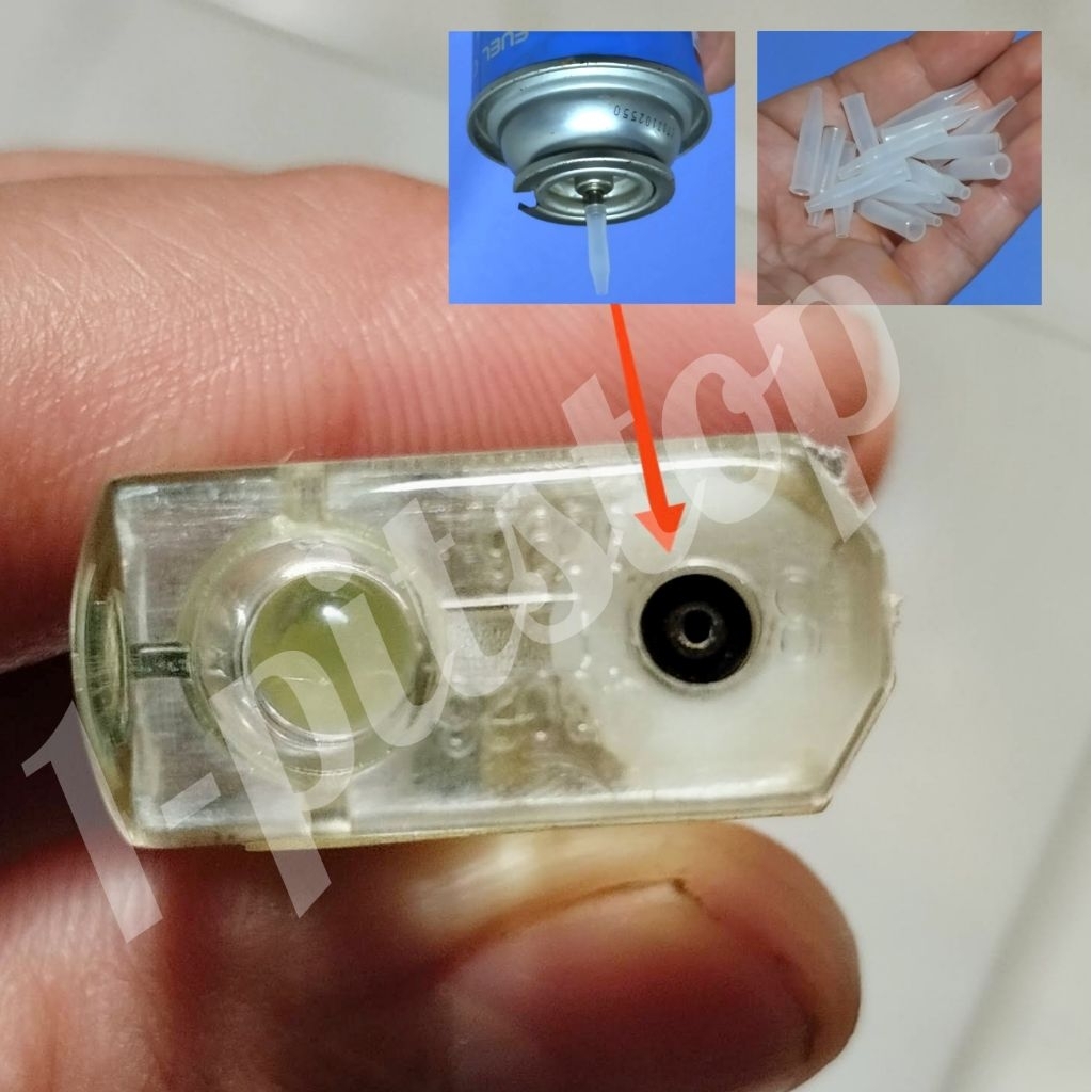 Alat konverter Adaptor isi ulang korek gas dari gas kaleng