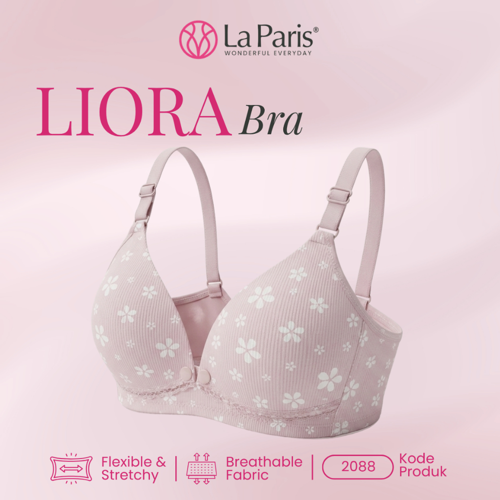 LA PARIS Bh Menyusui Nursing Bra Tanpa Kawat Wanita Seamless Ibu Hamil La Paris BRA BH La Paris 2088