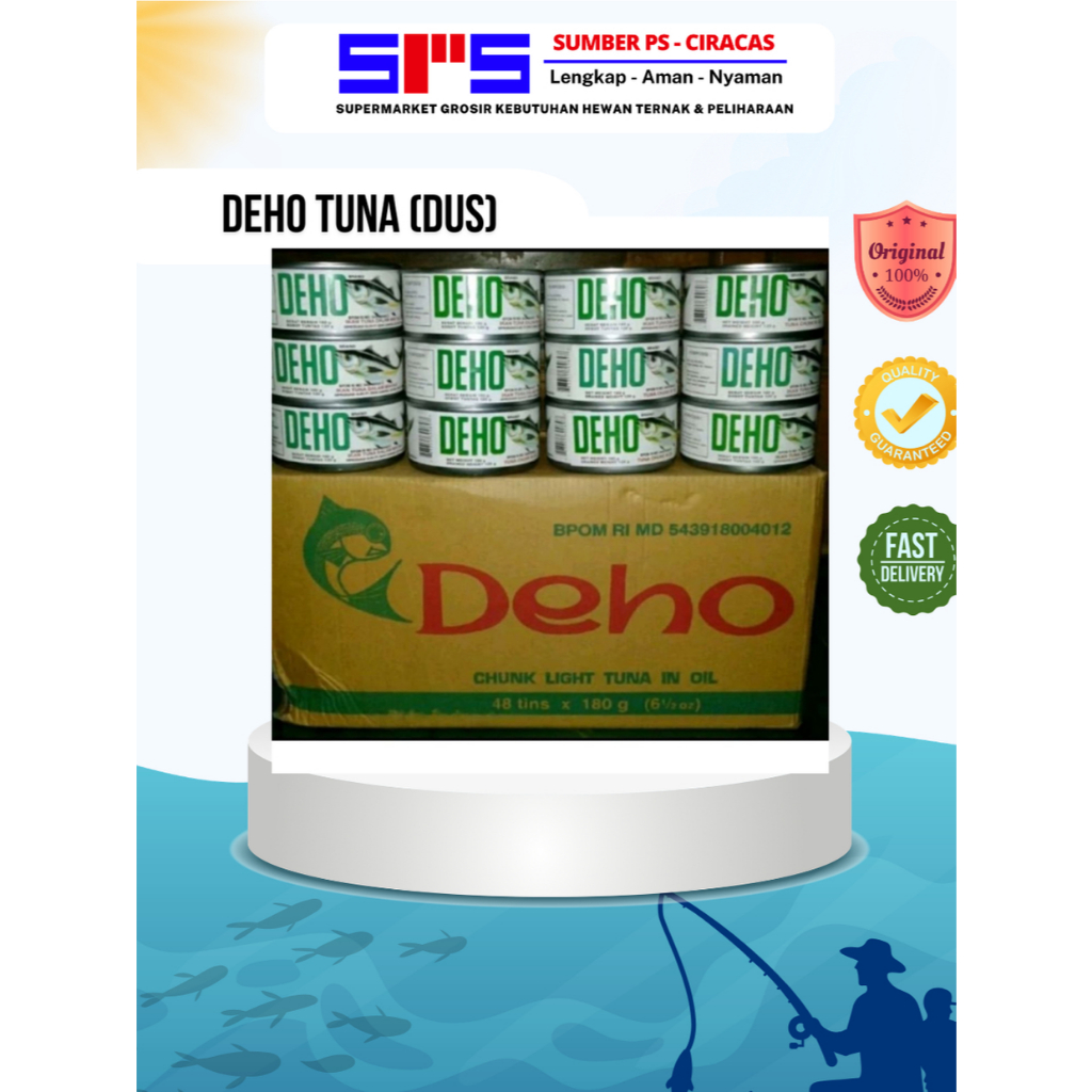 DEHO Tuna in Oil - Umpan Ikan Deho Kemasan Kaleng 180gr (DUS)