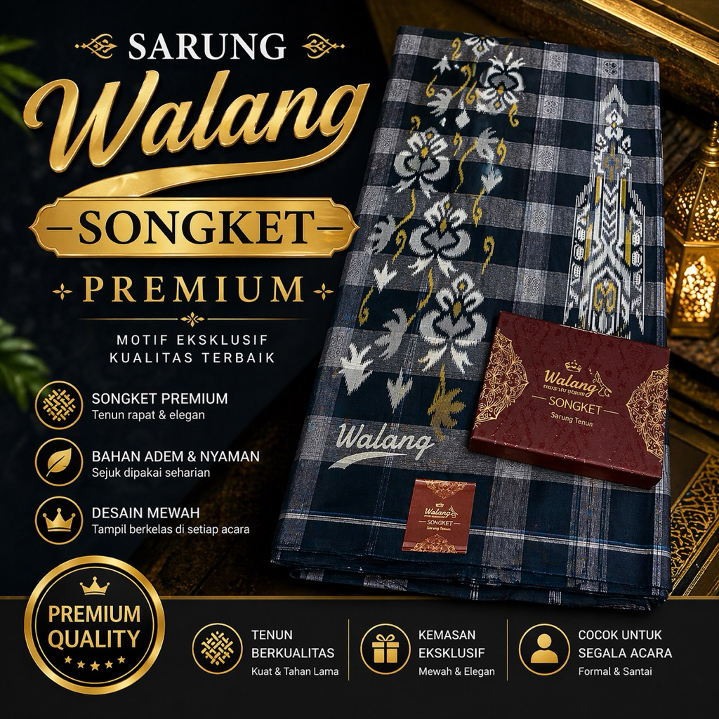 SARUNG WALANG SONGKET & SARUNG DONGGALA SONGKET PREMIUM