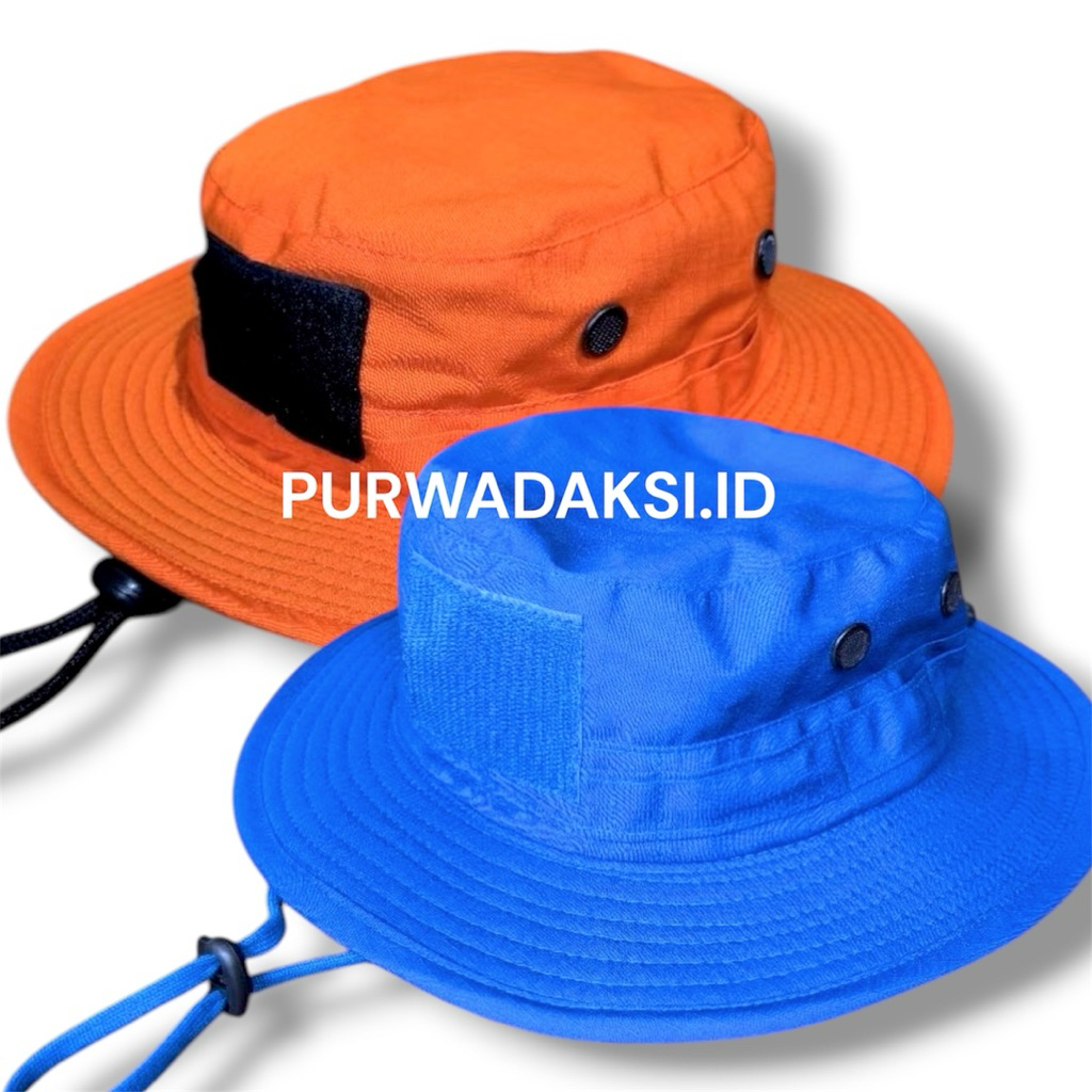 topi rimba tactical outdoor orange bpbd bnpb sar rescue full kawat ripstop cotton lapangan  Topi Rim