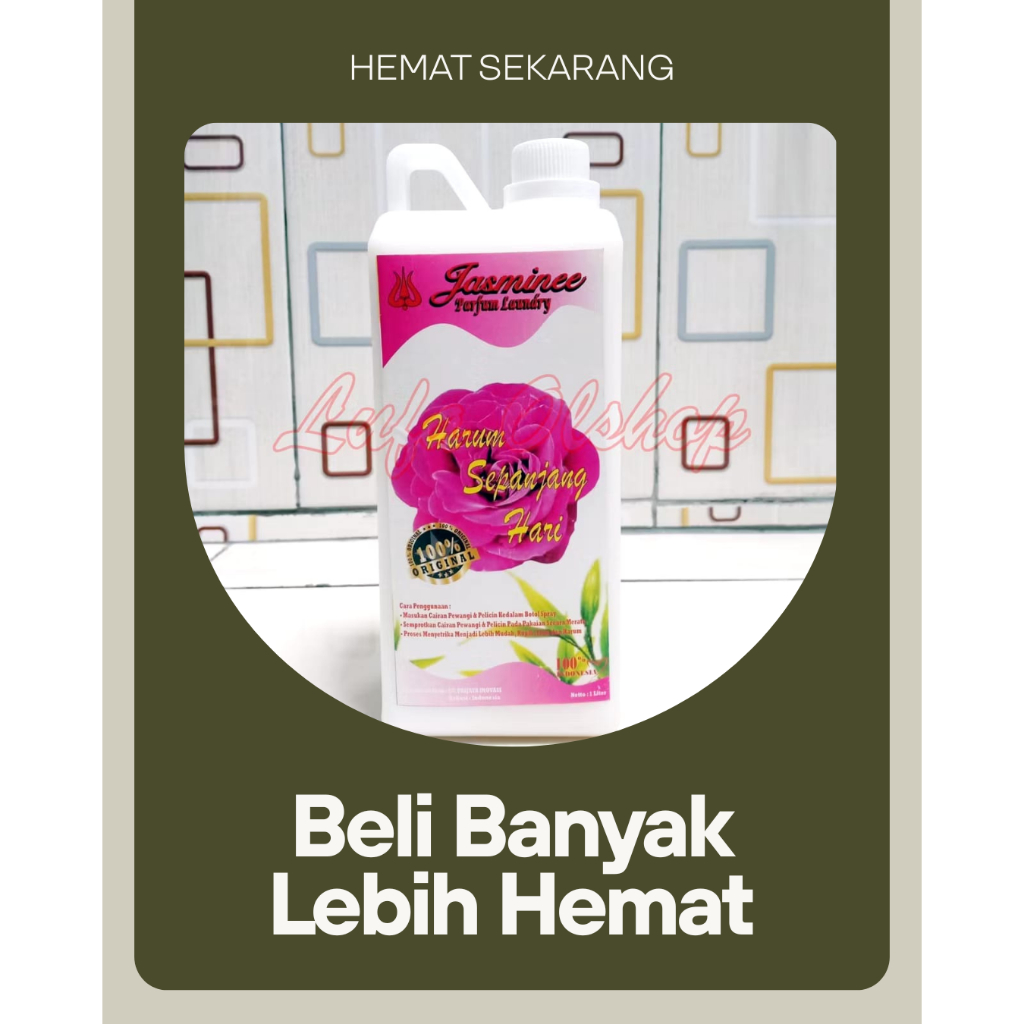 Pewangi Laundry Jasmine Pink | Parfum Laundry | Pelicin Pakaian
