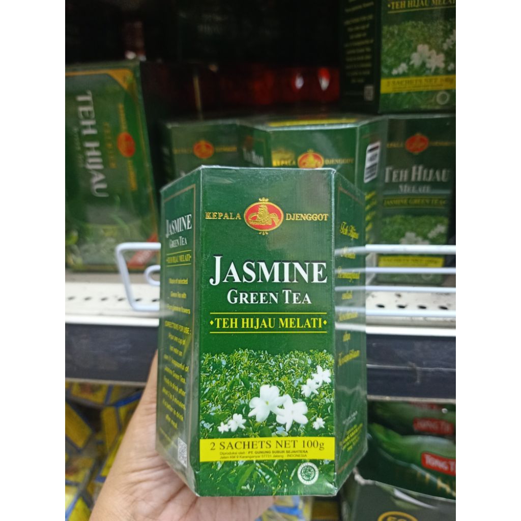 green tea Jasmine teh hijau melati kepala jenggot membantu menurunkan berat badan 100g