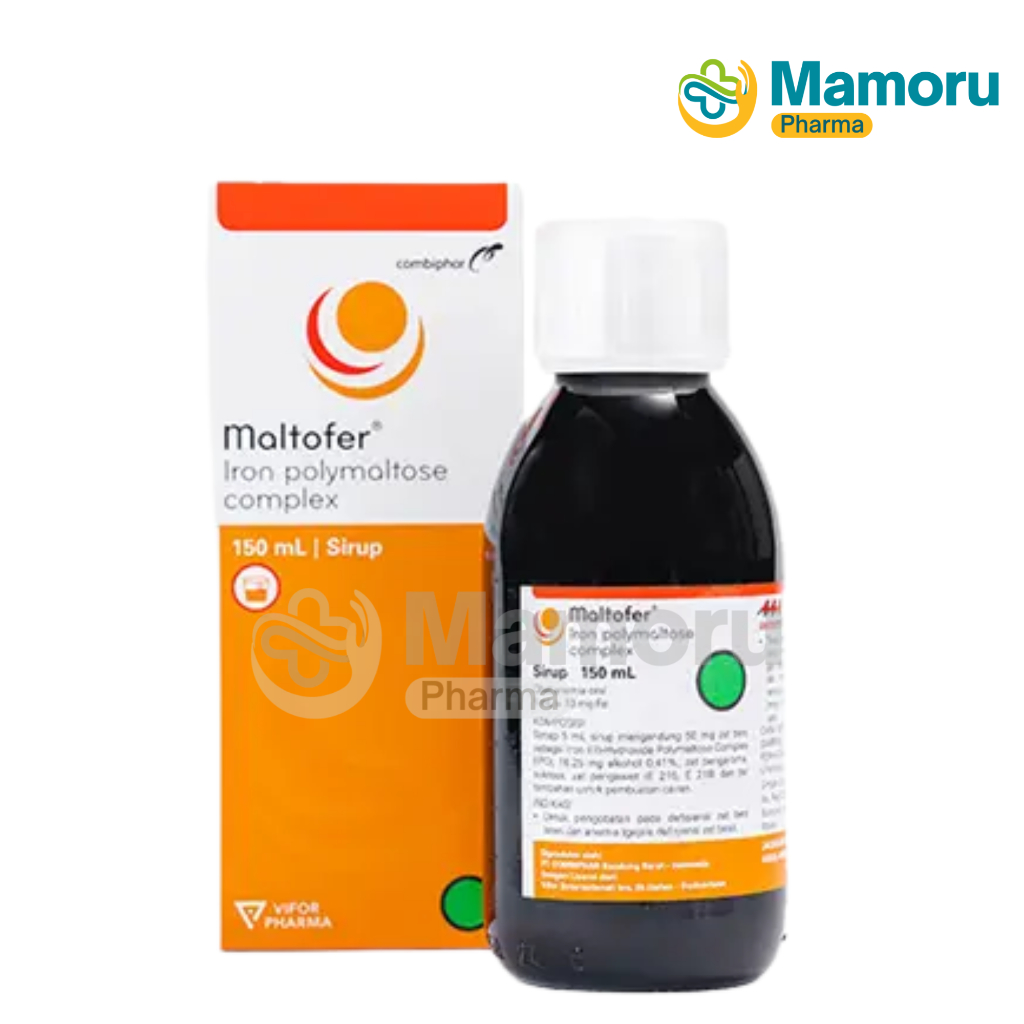 Maltofer Sirup 150 ml - Suplemen Zat Besi untuk Anak 2-12 Tahun