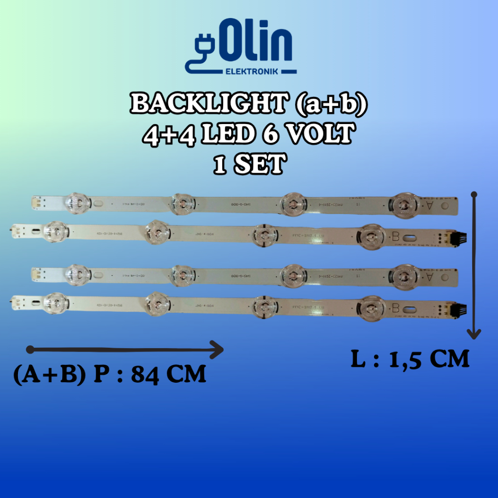 BACKLIGHT 1 SET (4+4) LED 6 VOLT (LG 42 INCH)