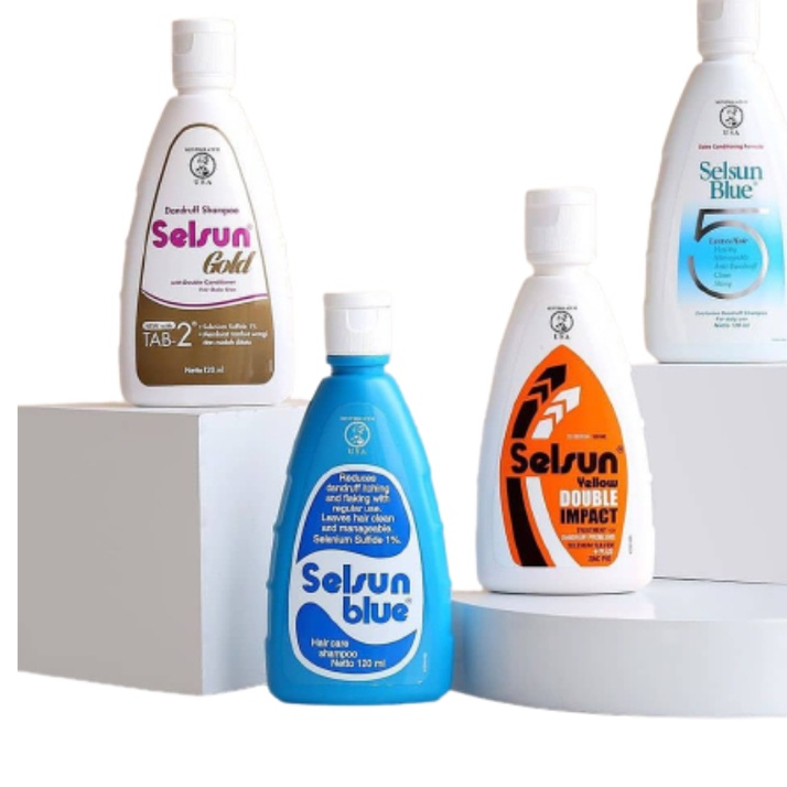 RBCOLLECTION SELSUN SHAMPOO YELLOW- BLUE - GOLD - BLUE 5