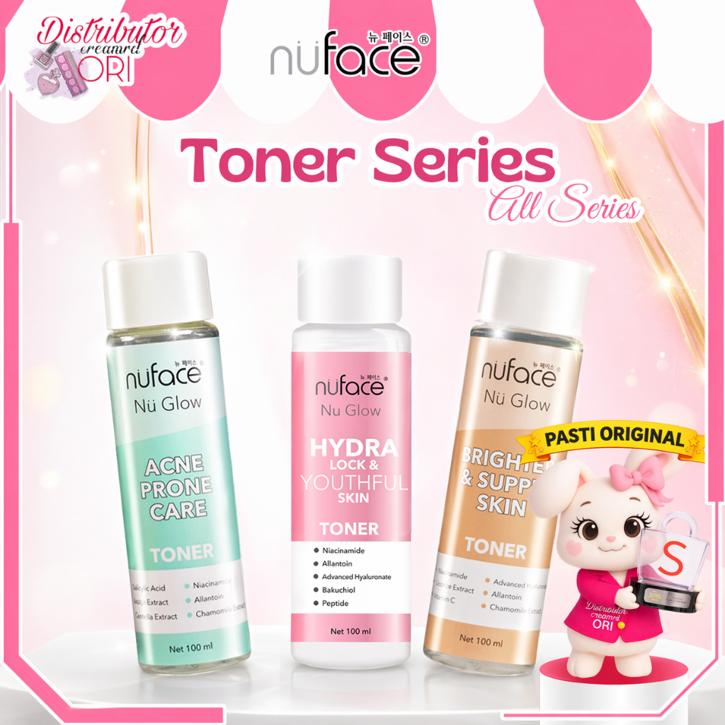 Nuface Nu Glow TONER, Acne Prone | Brighten & Supple | Hydra Lock| BPOM