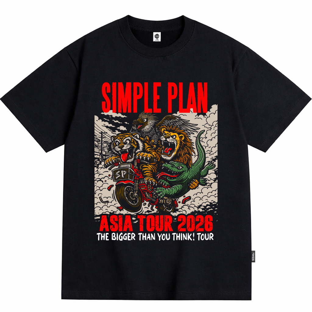 Kaos Simple Plan Asia Tour 2026 The Bigger Than You Think Tour