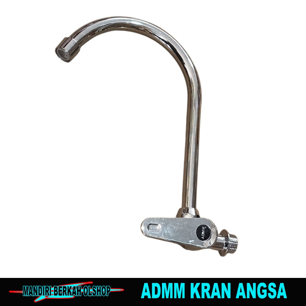 Kran Angsa Wastafel Stainles Engkol ADMM | Kran Cuci Piring | Dapur Sink Tembok