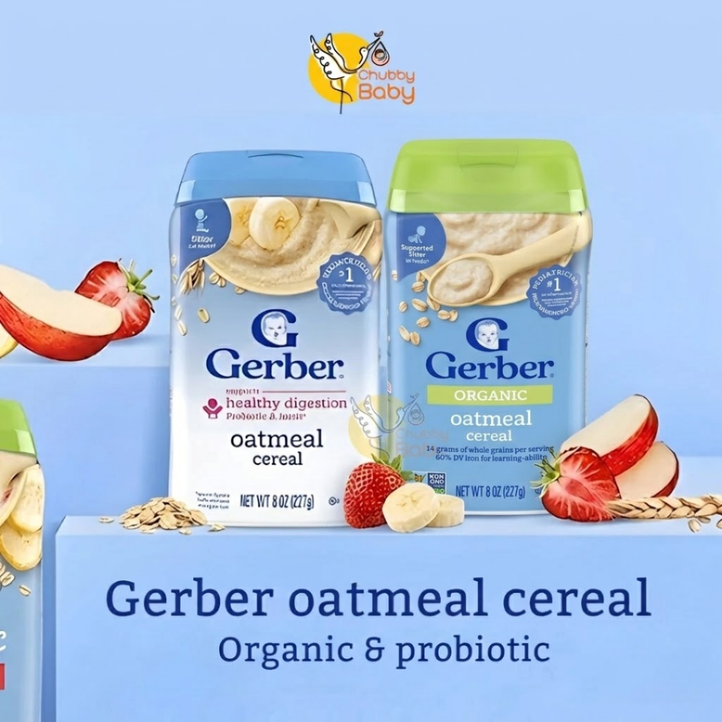 Gerber Oatmeal Cereal 227gr - Makanan Bayi/Baby Pure