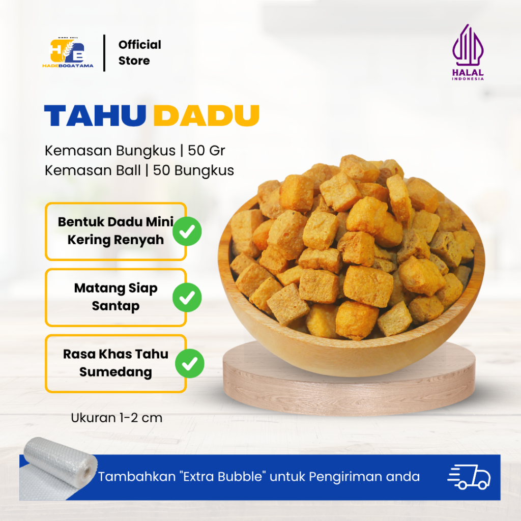 Tahu Dadu Kering kemasan BALL