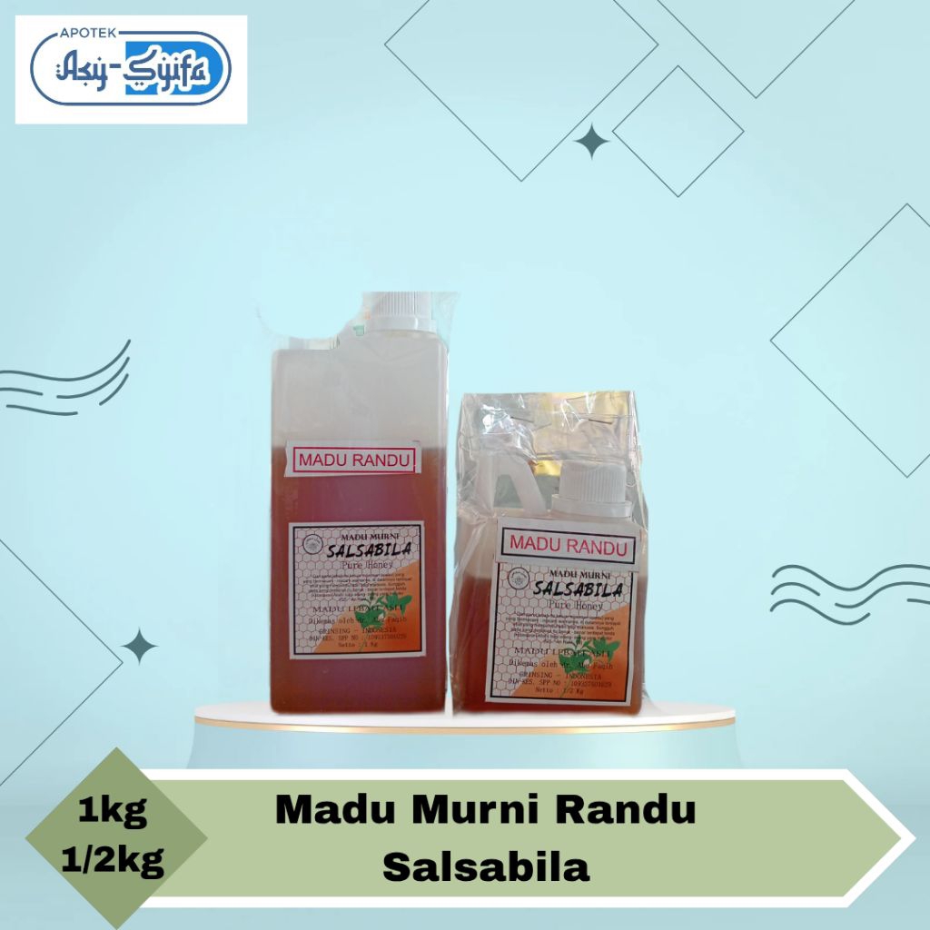Madu murni randu Salsabila 1kg & 1/2kg  | Madu lebah asli