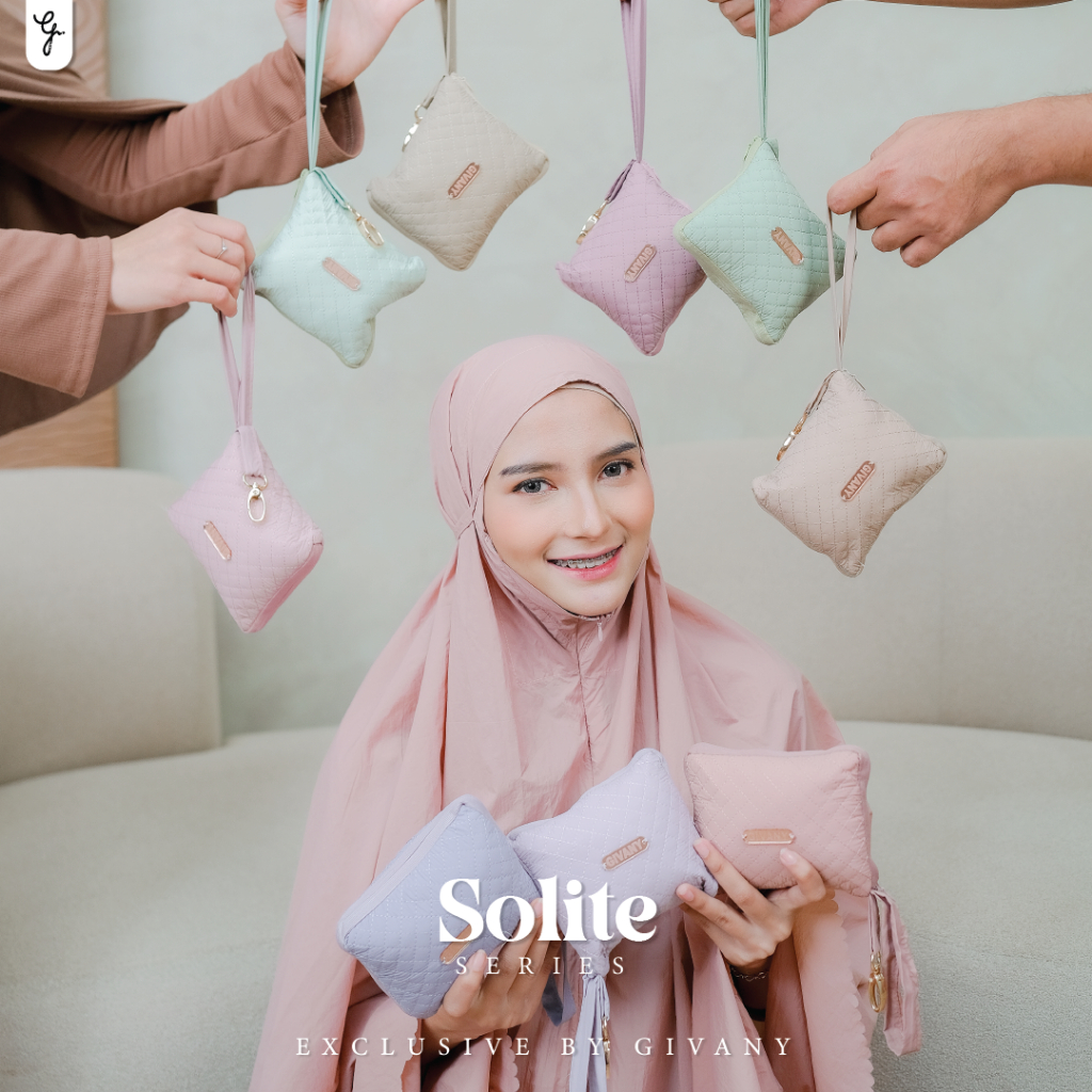 Givany - Mukena Mini Travel Solite Premium | Mukena Travel Bahan Premium | Mukena Jumbo Travel Solit