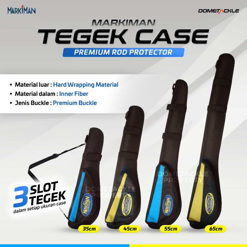 Hardcase Tas Pancing Joran Tegek Case MARKIMAN 35 45 55 65 cm Pelindung Joran Hard Case Premium Buck
