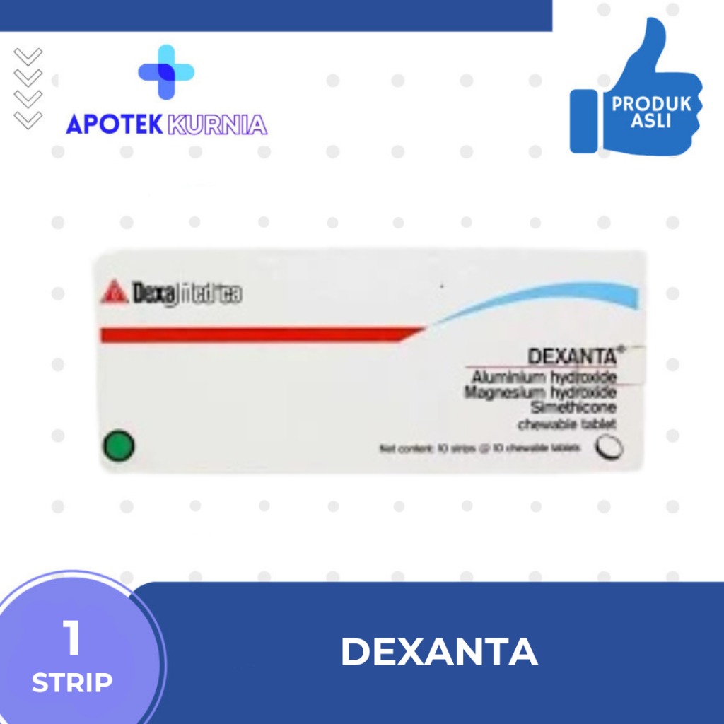 DEXANTA 1 STRIP @ 10 TABLET KUNYAH