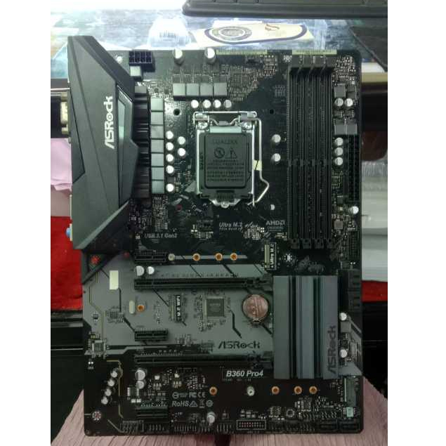 MOTHERBOARD ASROCK B360 PRO 4 + BACK PANEL