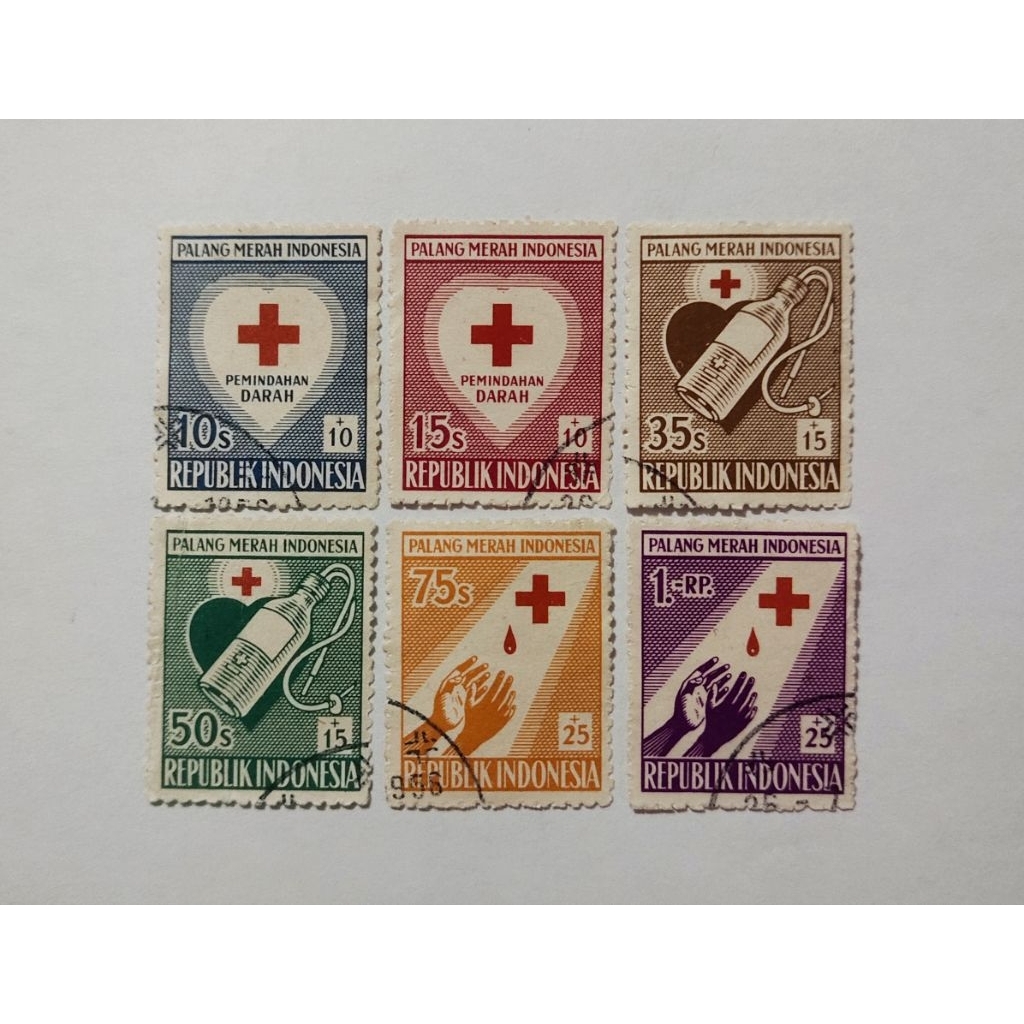 perangko kuno Indonesia (set lengkap)