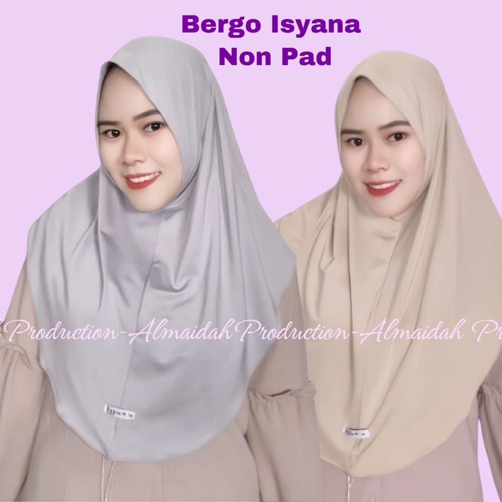 Al Maidah -  Bergo Isyana Kerudung Bergo Tanpa Pet Bergo Instan Bergo Hamidah