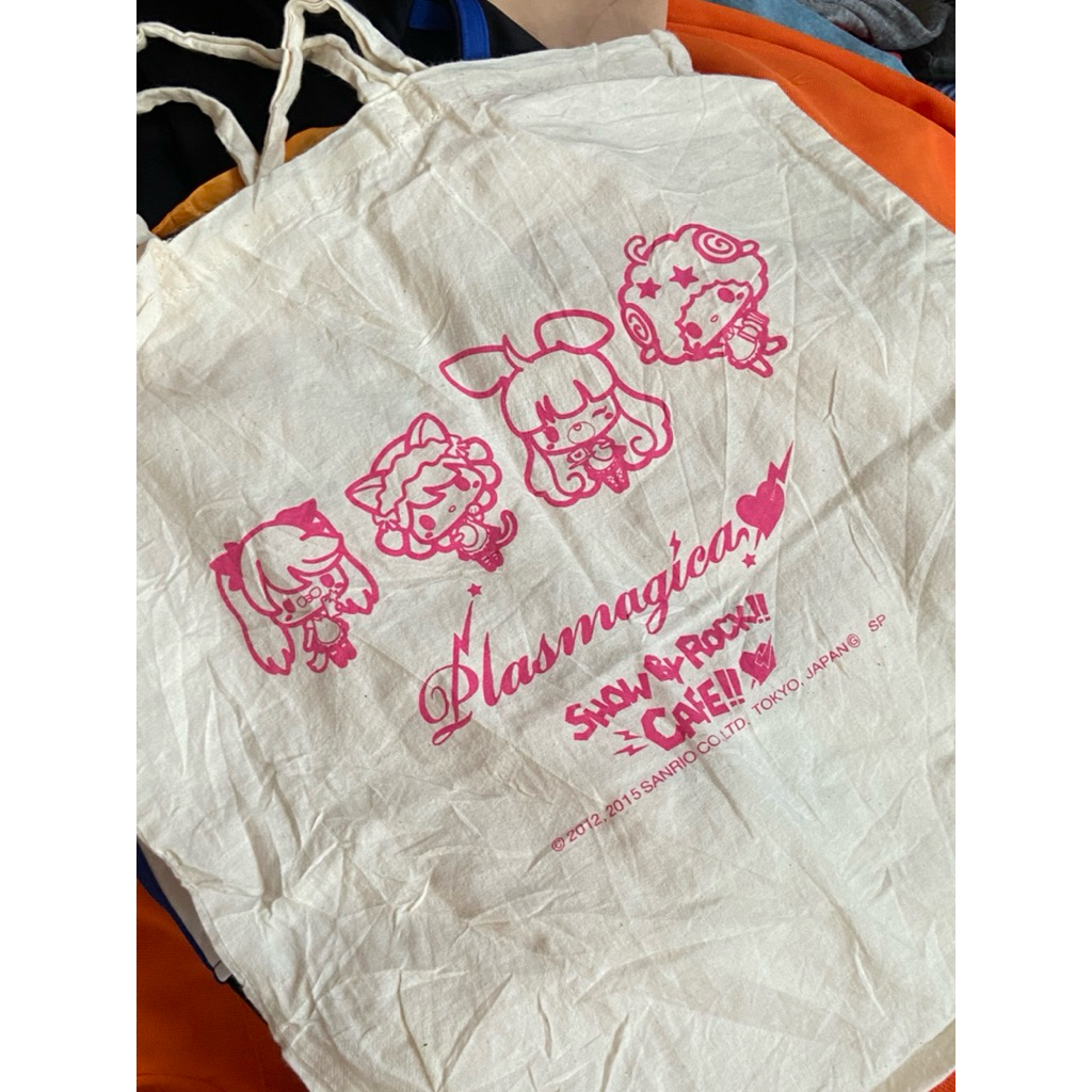 plasmagica show by rock cafe sanrio jp merch totebag tote