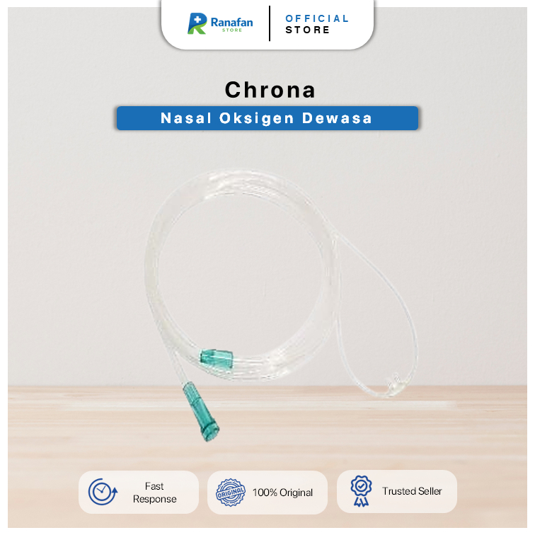Chrona Nasal Oksigen Dewasa Selang Oksigen Hidung Nyaman Aliran Stabil