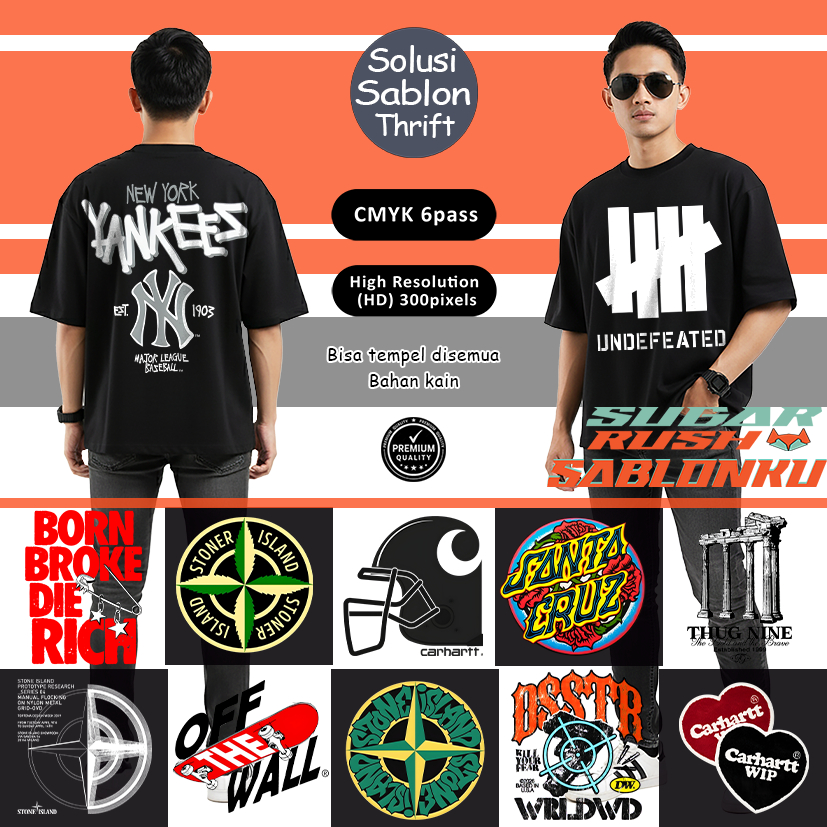 Stiker sablon dtf stiker sablon tinggal pasang sablon setrika sablon stiker setrika kualitas premium