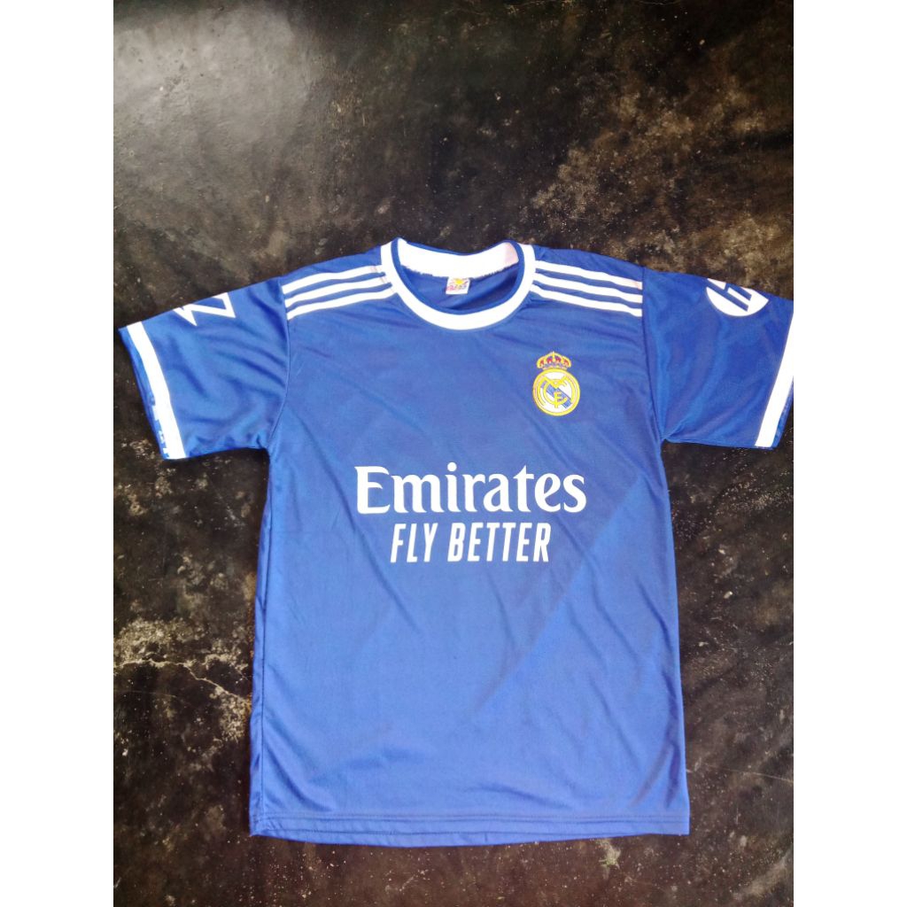 [Produk Terbatas] Jersey Real Madrid 2025 2026 Warna Biru Murah (Minus Bagian Lengan)