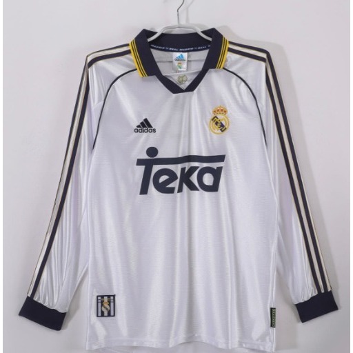 RETRO MADRID HOME 1999 2000 TEKA WHITE LONG SLEEVE