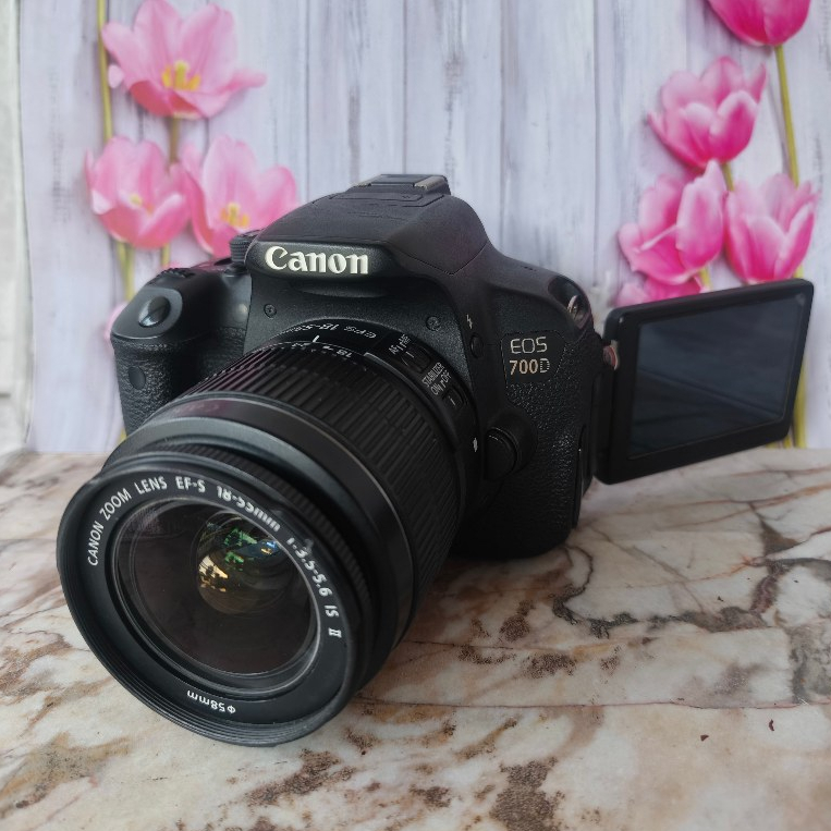 Kamera DSLR Canon EOS 700D Fullset not 750d 800d 850d 900d 200d 250d 6d 6dii 60d 7d 70d 8d 1500d 5di