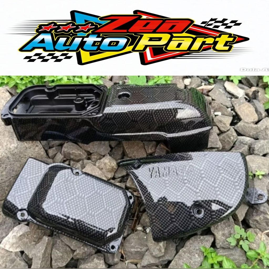 COVER CVT MIO SPORTY 5TL MIO LAMA DAN MIO SMILE MIO NEW ORIGINAL CARBON - FORGET - HEXAGON WTP BERKU