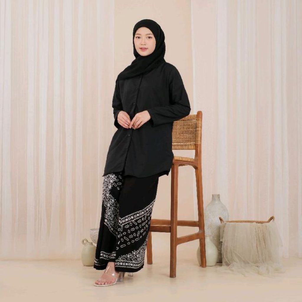 Baju Santri Putri Mulimah Atasan Panjang Kemeja Tunik Santriwati