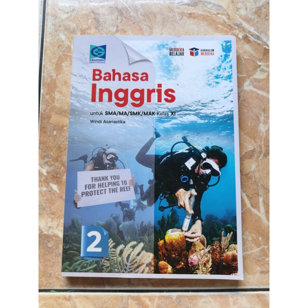 ORI BUKU BAHASA INGGRIS KELAS 11 SMA/K GRAFINDO BEKAS SEPERTI BARU (TANPA LECEK, SOBEK, CORETAN)
