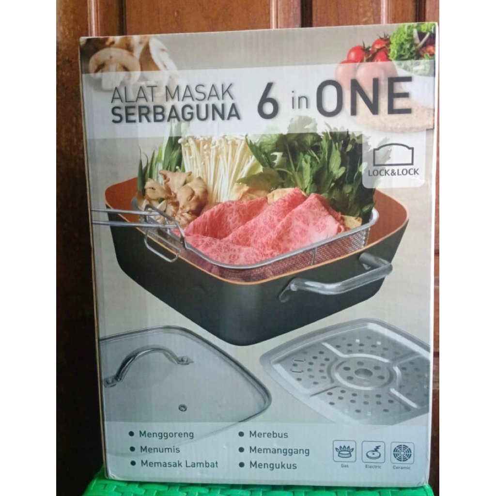 LocknLock Alat Masak Serbaguna 6 in 1