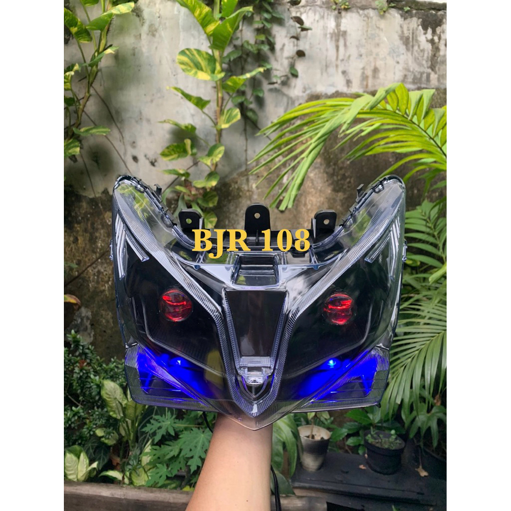 Lampu biled reflektor soket h4 honda VARIO TECHNO 125 2012-2014 custom biled mini H4 cahaya biled as