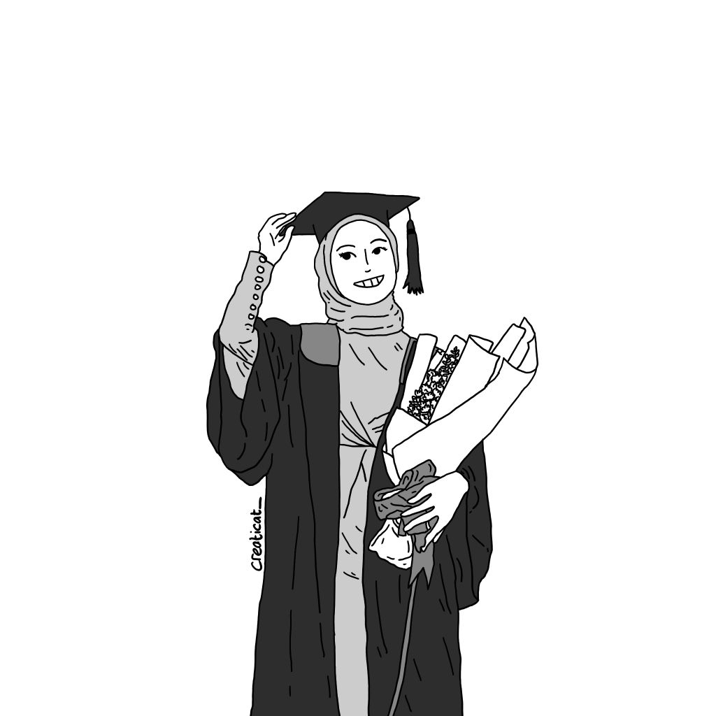 Jasa Gambar Ilustrasi Ucapan Wisuda Aesthetic | Hadiah Wisuda |1-2 Hari Jadi [SOFT FILE ONLY]