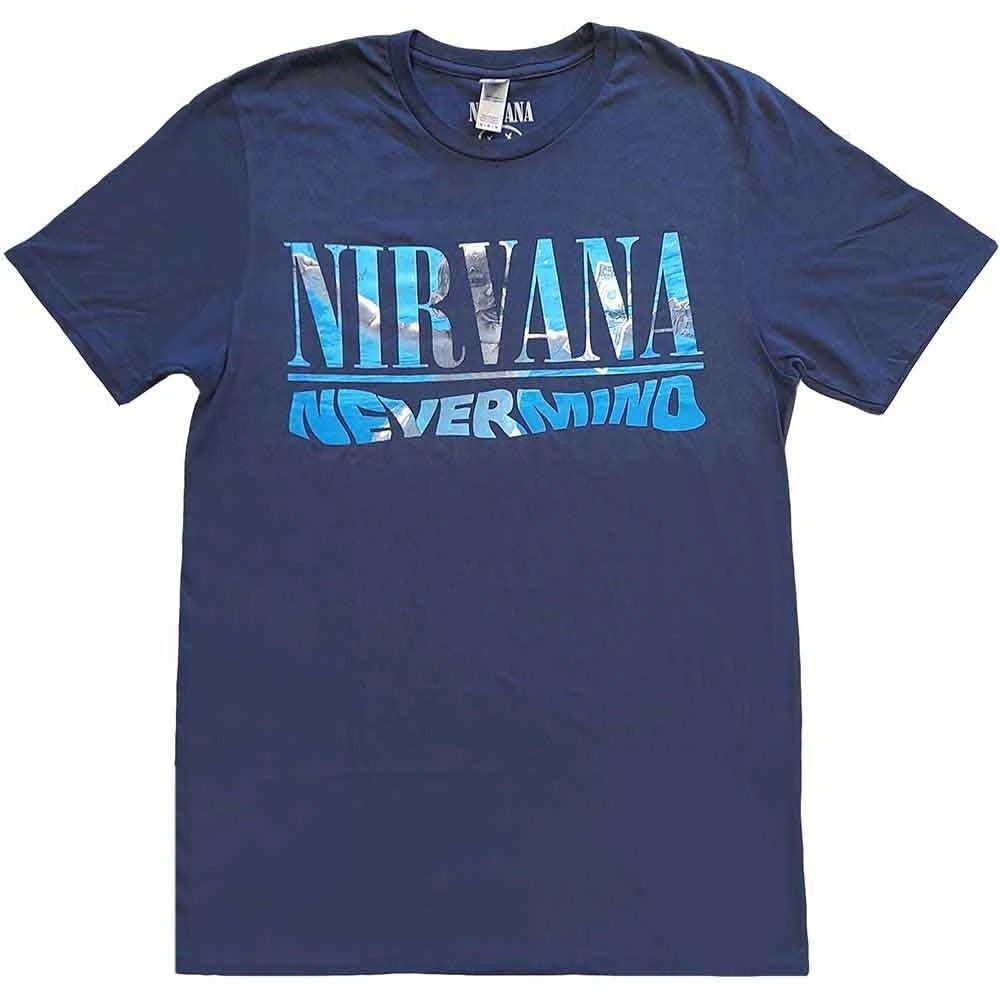 Kaos band Official Nirvana - Nevermind Blue Original t-shirt